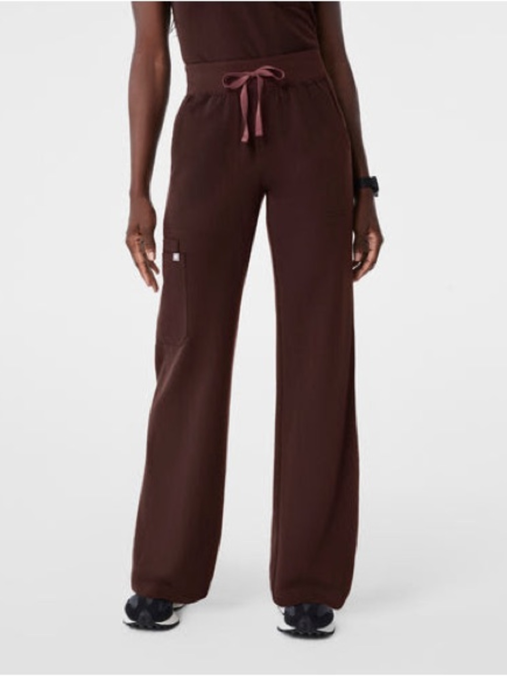 FIGS Espresso Isabel Wide Leg Pants